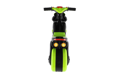 Odrážedlo motorka zeleno-černá se světlem se zvukem