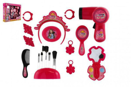 Malá kadeřnice s fénem na baterky a doplňky