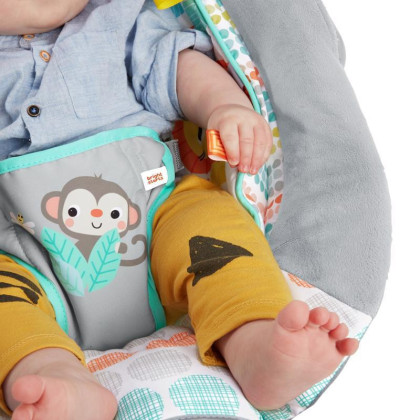 Lehátko vibrující s melodií Whimsical Wild 0 m+ do 9 kg 2019 Bright Starts