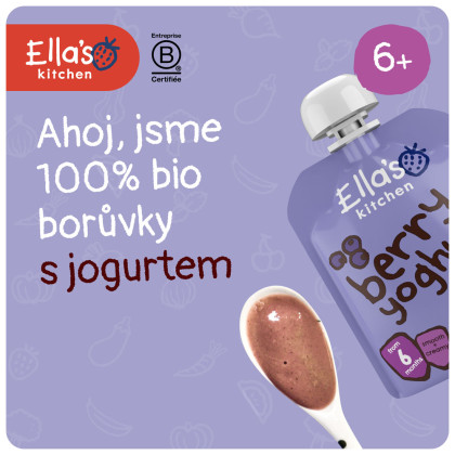 BIO Borůvky s jogurtem 90 g Ella's Kitchen Expirace 5/26