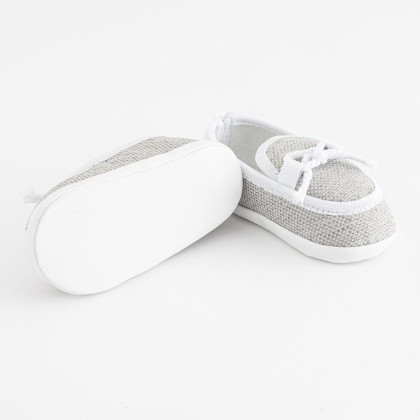 Kojenecké mokasíny/capáčky New Baby šedá