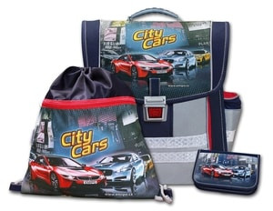 Školní aktovkový set City Cars 3-dílný Emipo