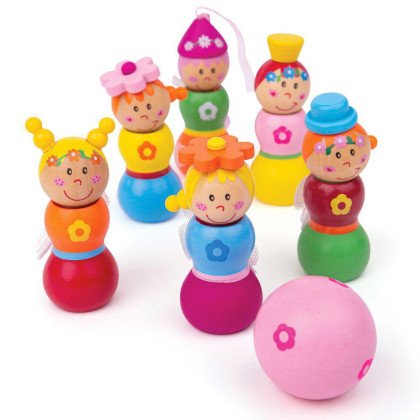 Dřevěné kuželky Víly Bigjigs Toys