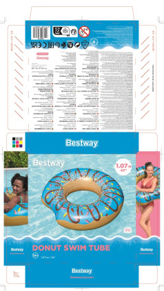 Nafukovací kruh kobliha 1,07 m Bestway