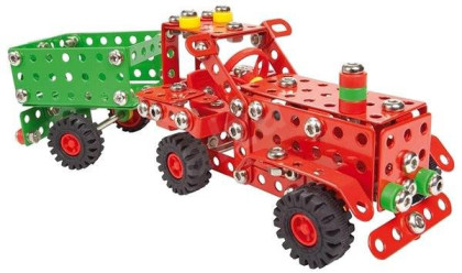 Malý konstruktér - Traktor s přívěsem 299 dílků