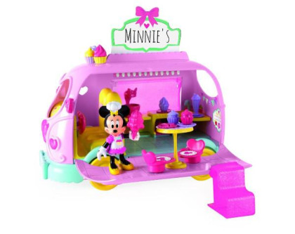 Minnie auto cukrárna se světlem a zvukem s kloubovou figurkou a doplňky