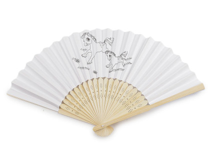 Dětský vějíř k domalování