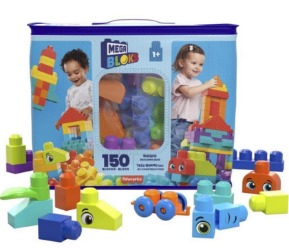 Mega Blocks Pořádně velký pytel kostek - modrý