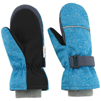 Dětské zimní rukavice Softshell Modrý melír Esito
