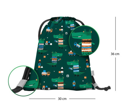 Předškolní sáček Krokodýl Baagl