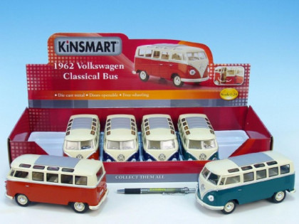 Autobus Kinsmart Volkswagen T1 Classical kovový 17 cm