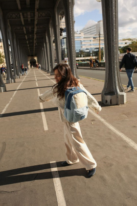 Patchwork Midi Backpack- batůžek Denim Studio Noos