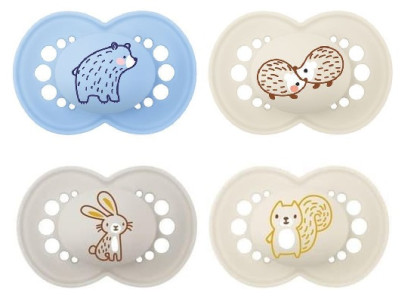 Šidítko Original Colors of Nature silikon 6 m+ se steril. boxem 2 ks MAM