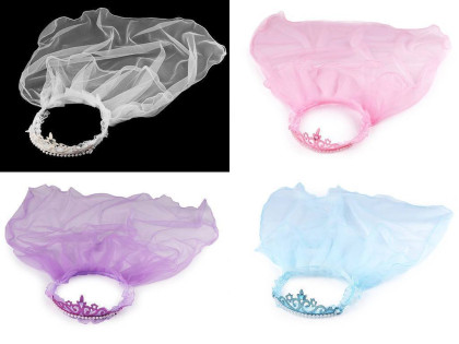 Věneček/korunka do vlasů se závojem