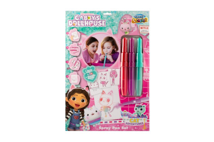 Sada malování se spray fixami v obálce Gábinin kouzelný domek