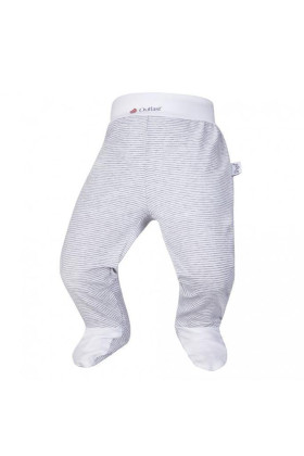 Polodupačky tenké Outlast® Pruh bílošedý melír/bílá