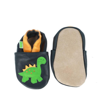 Kožené capáčky Barefoot Vel. M (6-12 měs.) Hopi Hop