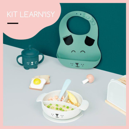 Silikonová jídelní sada LEARN´ISY Kit