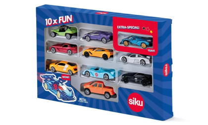 Set 10 sportovních aut Siku