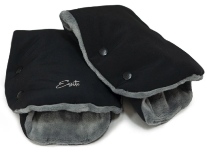 Rukávník na kočárek Golf Softshell Black/Grey RFX - černá/šedá Esito