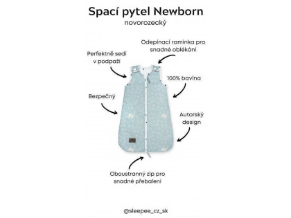 Spací pytel Newborn Vintage Sleepee
