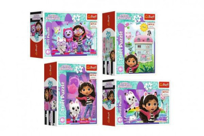 Minipuzzle  S Gabby je vždycky legrace/Gabby´s Dollhouse 4 druhy, 54 dílků