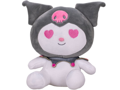 Kuromi plyšová 22 cm spandex sedící My Melody & Kuromi