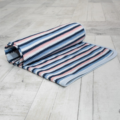 Dětská deka jednoduchá Esito Proužek -šedá  65 x 80 cm
