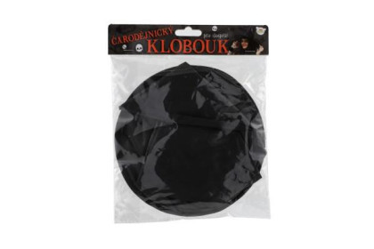 Klobouk čarodějnický skládací dospělý 38 cm