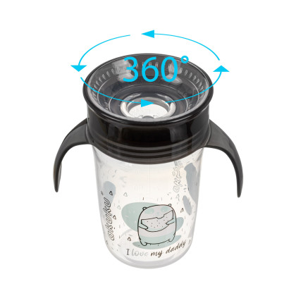 Nevytékající hrnek 360° 240 ml Akuku