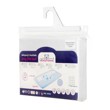 Chránič matrace s PU zátěrem jersey 58 x 110 x 8 cm BabyMatex