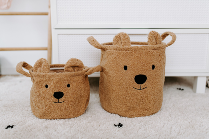 Koš na hračky Teddy Beige 30 x 30 x 30 cm Childhome