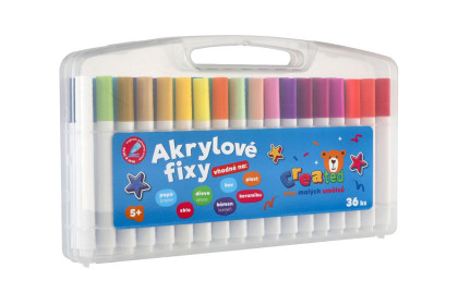 Akrylové fixy 36 ks created v krabičce