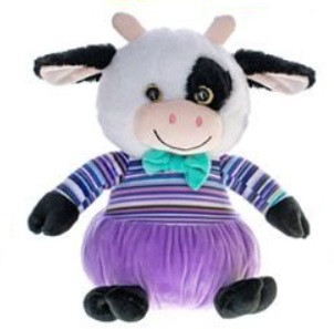 Zvířátko plyšové 25 cm v oblečku 0 m+