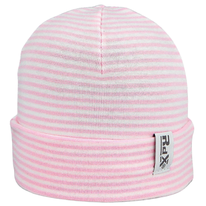 Dívčí nasazovací čepice Růžová s pruhy RDX
