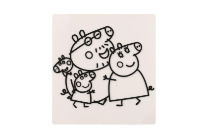 Okenní samolepky a omalovánky Peppa Pig s barvami
