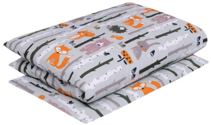 Sada povlečení 2dílné bavlněné 120 x 90 cm Lesní zvířátka Infantilo