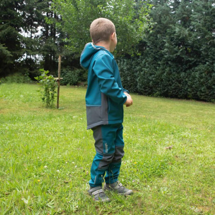 Dětské softshellové kalhoty Duo Petrolejové Esito