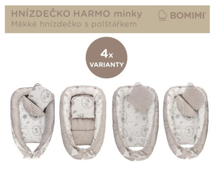 Hnízdečko Harmo s polštářkem minky Bomimi