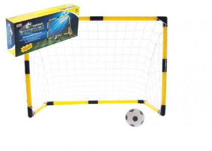 Fotbalová branka 84x54x42cm s míčkem a pumpičkou v krabici 42x18,5x8cm