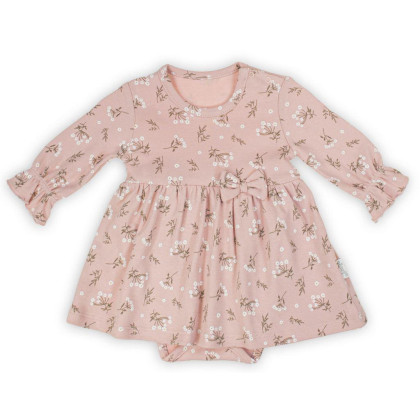 Kojenecké šatičky-body s dlouhým rukávem Nicol Nela