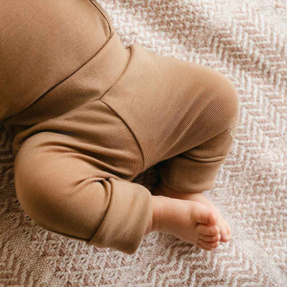Merino rostoucí legíny karamelové Eevi
