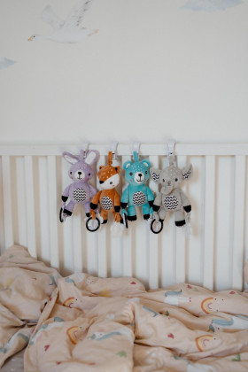 Chrastítko plyš 30 cm závěs na postýlku/kočárek 0 m+ babyted