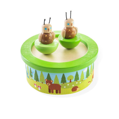 Dřevěná hrací skříňka Bigjigs Toys woodland