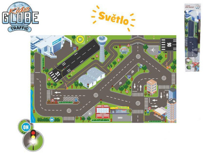 Koberec dopravní - letiště 120x72 cm na baterie se světlem