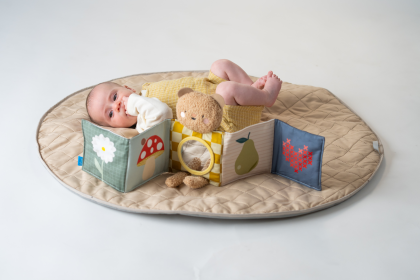 Medvídek plyšový s knížkou Snuggle Bear Taf Toys