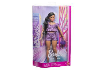 Barbie Deluxe modelka - Fialové šortky