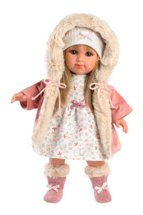 ELENA 53541 Llorens - realistická panenka s látkovým tělem - 35 cm