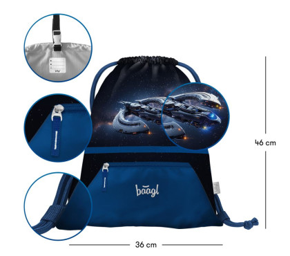 Sáček s kapsou Vesmírná loď Baagl