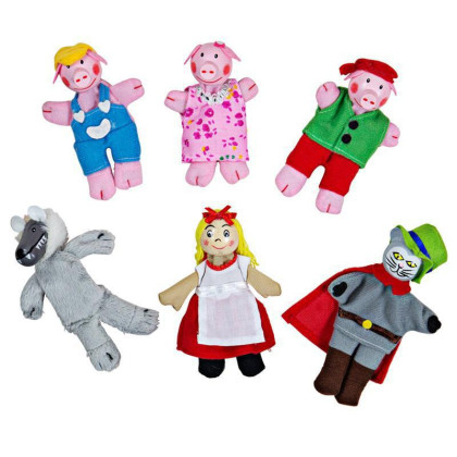 Prstoví maňásci pohádkové postavičky Bigjigs Toys